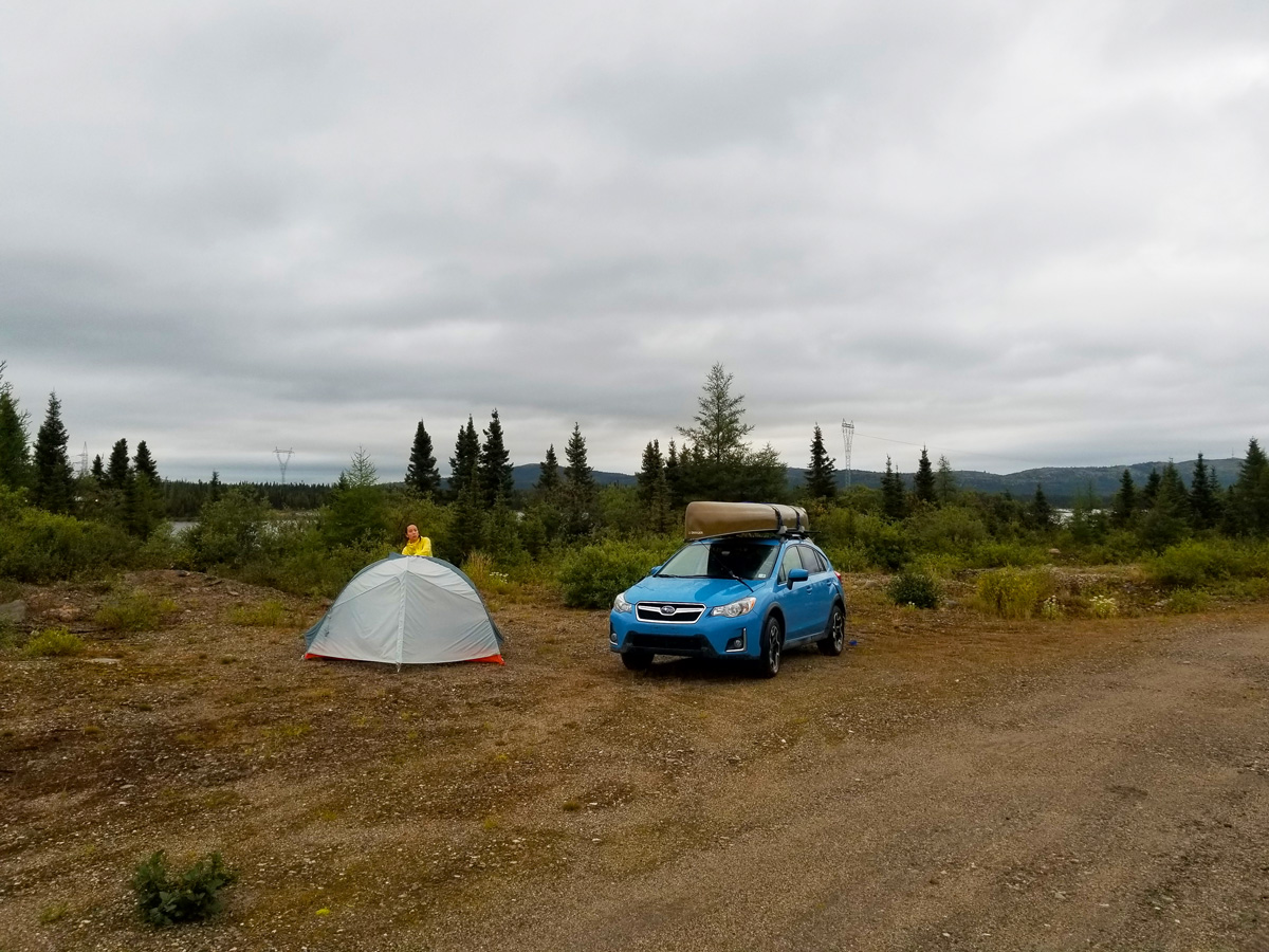 Campamento cerca de Lago Fire