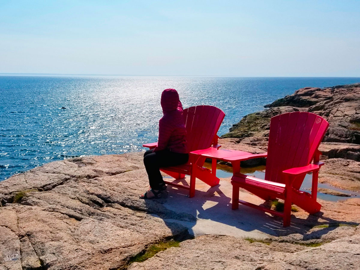 Sillas rojas Les Escoumins Quebec