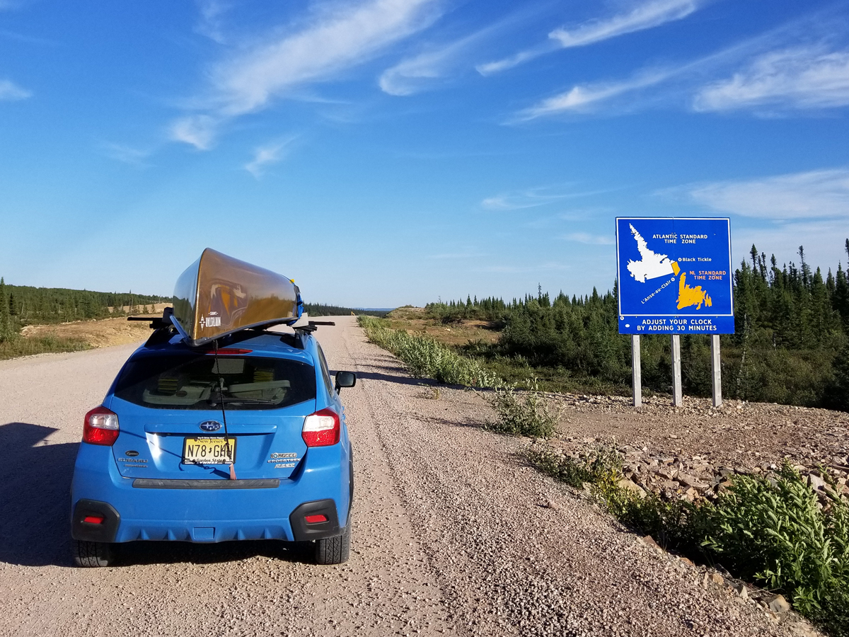 La señal del cambio de horario en la ruta Trans Labrador